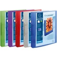 Exacompta Presentation Ring Binder Kreacover Chroma 54769E Polypropylene A4 2 ring 30 mm Assorted Pack of 15