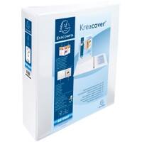 Exacompta Presentation Ring Binder Kreacover Personal 51824E Polypropylene A4+ 2 ring 50 mm White Pack of 10