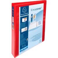 Exacompta Presentation Ring Binder Polypropylene A4+ 4 ring 30 mm Red Pack of 10