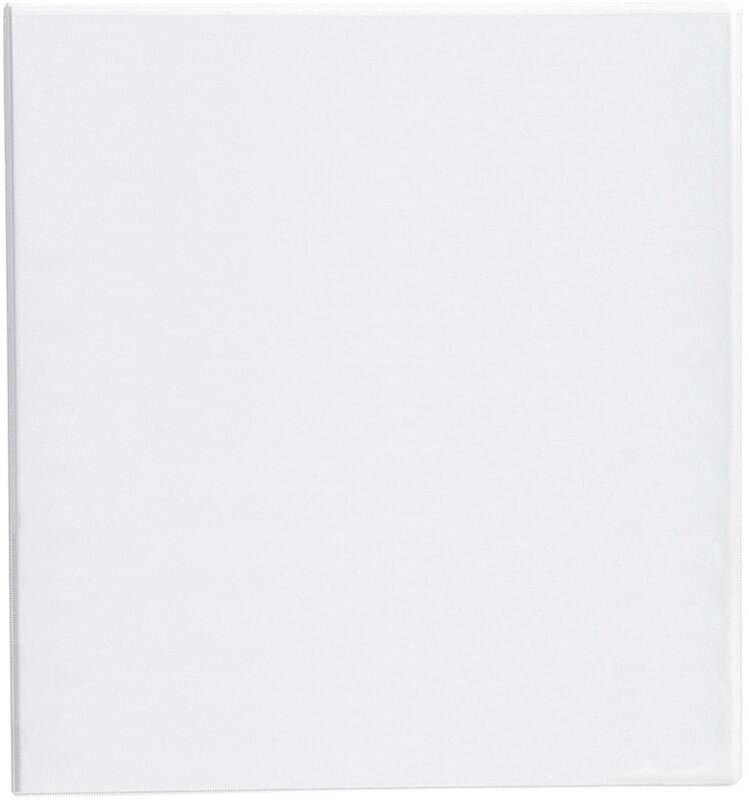 Exacompta Krea Cover 60 mm Ring Binder PVC (Polyvinyl Chloride) A4+ 4 Rings White 51845E Pack of 10
