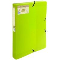 Exacompta Filing Box 553573E A4 Green Polypropylene 25 x 33 cm Pack of 8