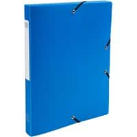 Exacompta Filing Box 59682E A4 Blue Polypropylene 25 x 33 cm Pack of 8