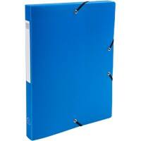 Exacompta Filing Box 59682E A4 Blue Polypropylene 25 x 33 cm Pack of 8