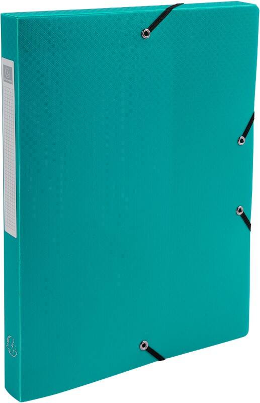 Exacompta Filing Box 59683E A4 Green Polypropylene 25 x 33 cm Pack of 8