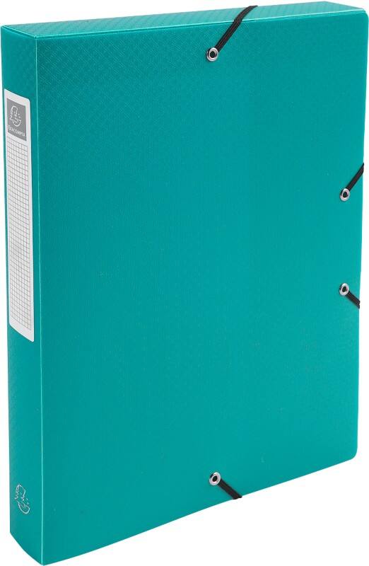 Exacompta Filing Box 59783E A4 Green Polypropylene 25 x 33 cm Pack of 8