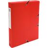 Exacompta Filing Box 59785E A4 Red Polypropylene 25 x 33 cm Pack of 8
