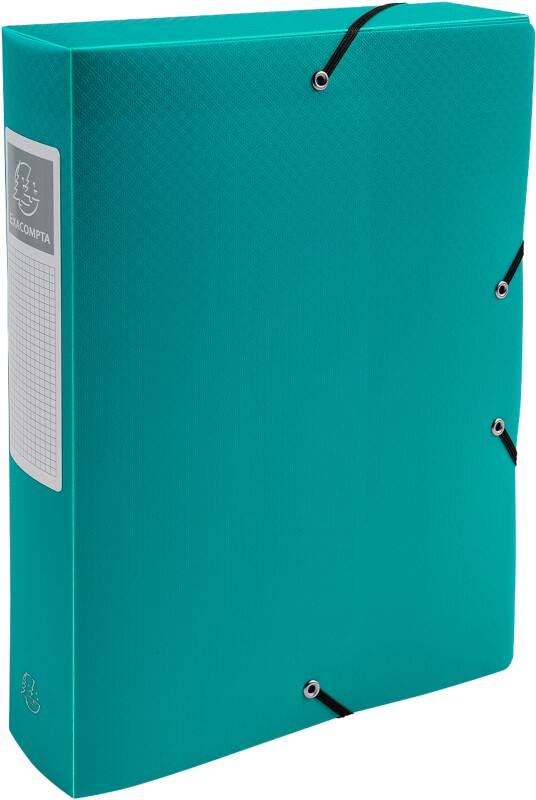 Exacompta Filing Box 59883E A4 Green Polypropylene 25 x 33 cm Pack of 8