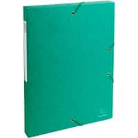 Exacompta Filing Box 50303E A4 Green Glossy Card 25 x 33 cm Pack of 8