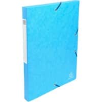 Exacompta Filing Box 50306E A4 Turquoise Glossy Card 25 x 33 cm Pack of 8