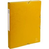 Exacompta Filing Box 50309E A4 Yellow Mottled Pressboard 25 x 33 cm Pack of 8