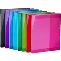 Exacompta Filing Box 59670E A4 Assorted Polypropylene 25 x 33 cm Pack of 8