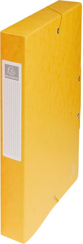 Exacompta Filing Box 50409E A4 Orange Glossy Card 25 x 33 cm Pack of 8