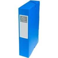 Exacompta Filing Box 50602E A4 Blue Mottled Pressboard 25 x 33 cm Pack of 8