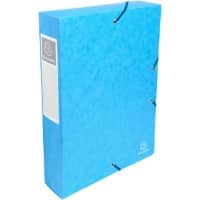 Exacompta Filing Box 50606E A4 Turquoise Glossy Card 25 x 33 cm Pack of 8