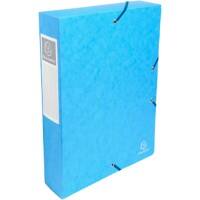 Exacompta Filing Box 50606E A4 Turquoise Glossy Card 25 x 33 cm Pack of 8