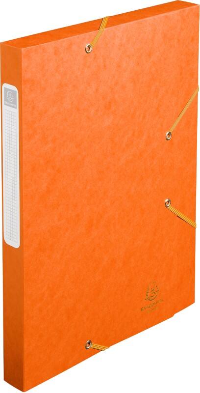Exacompta Filing Box 18515H A4 Orange 400gsm Pressboard 25 x 33 cm Pack of 25