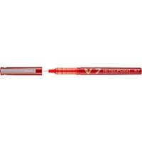 Pilot Hi-Tecpoint V7 Rollerball Pen Medium 0.4 mm Red Pack of 12