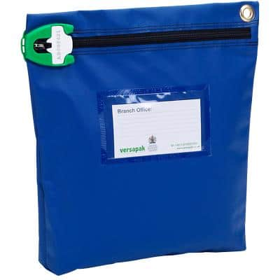 Versapak Non standard Zip Mailing Pouch Blue 26.7 (W) x 26.7 (H) cm Window