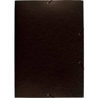 Exacompta 3 Flap Folder 59651E A2 Black Mottled Pressboard 44 x 62 cm Pack of 10