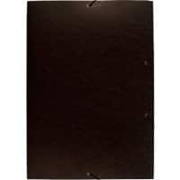 Exacompta 3 Flap Folder 59651E A2 Black Mottled Pressboard 44 x 62 cm Pack of 10