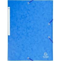 Exacompta 3 Flap Folder 17105H A4 Blue 425gsm Pressboard 24x32cm Pack of 25