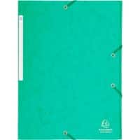 Exacompta 3 Flap Folder 17103H A4 Green 425gsm Pressboard 24x32cm Pack of 25