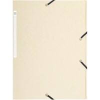 Exacompta 3 Flap Folder 17104H A4 Ivory 425gsm Pressboard 24x32cm Pack of 25