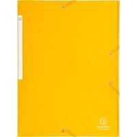Exacompta 3 Flap Folder 17106H A4 Yellow 425gsm Pressboard 24x32cm Pack of 25