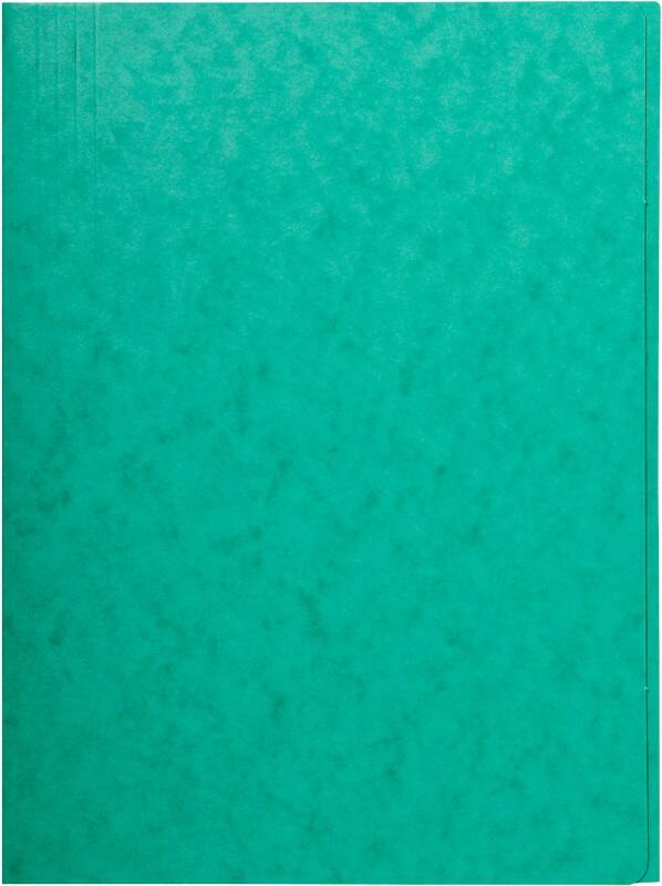 Exacompta 3 Flap Folder 56415E A4 Green Glossy Card 24 x 0.3 x 32 cm Pack of 25