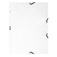 Exacompta 3 Flap Folder 55506E A4 White Glossy Card 24 x 32 cm Pack of 25