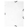 Exacompta 3 Flap Folder 55506E A4 White Glossy Card 24 x 32 cm Pack of 25