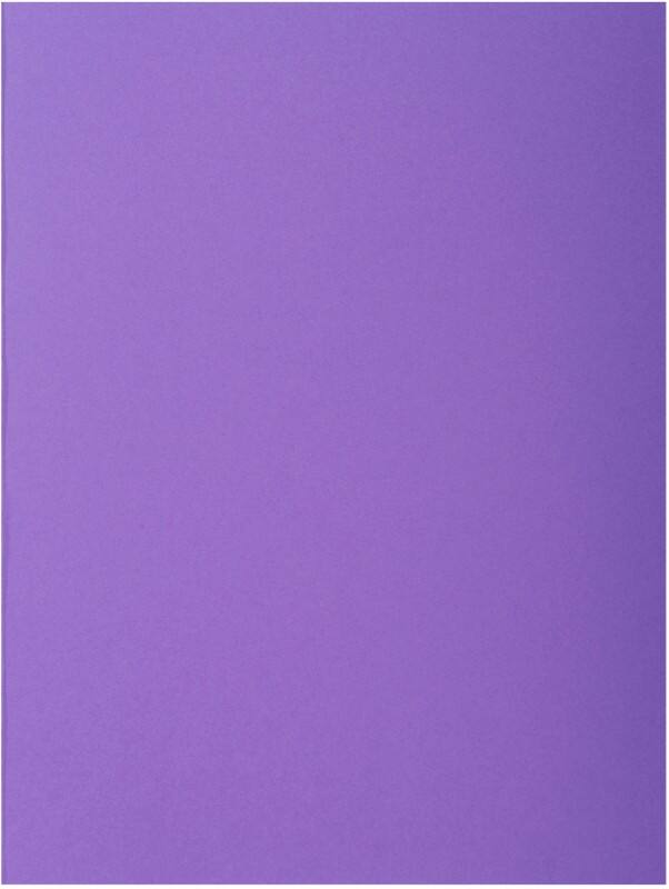 Exacompta 2 Flap Folder 216000E A4 Purple 210gsm Cardboard 24 x 32 cm Pack of 250