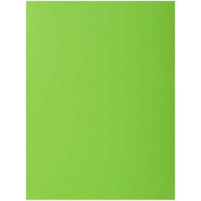 Exacompta 1 Flap Folder 218012E A4 Green 210gsm Cardboard 24x32cm Pack of 250