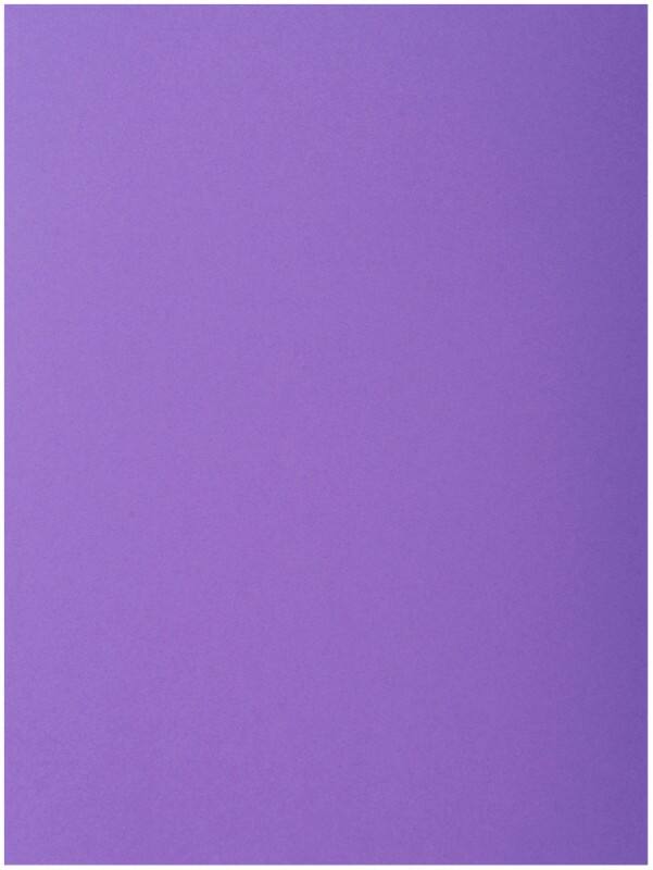 Exacompta 1 Flap Folder 218008E A4 Purple 210gsm Cardboard 24x32cm Pack of 250