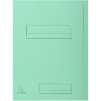 Exacompta 2 Flap Folder 335004E A4 Light Green Cardboard 24 x 32 cm Pack of 250