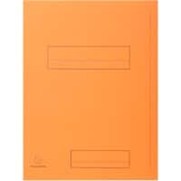 Exacompta 2 Flap Folder 335007E A4 Orange Cardboard 24 x 32 cm Pack of 250