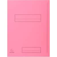 Exacompta 2 Flap Folder 335003E A4 Pink Cardboard 24 x 32 cm Pack of 250