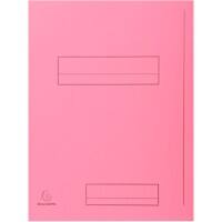 Exacompta 2 Flap Folder 335003E A4 Pink Cardboard 24 x 32 cm Pack of 250