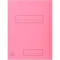 Exacompta 2 Flap Folder 335003E A4 Pink Cardboard 24 x 32 cm Pack of 250