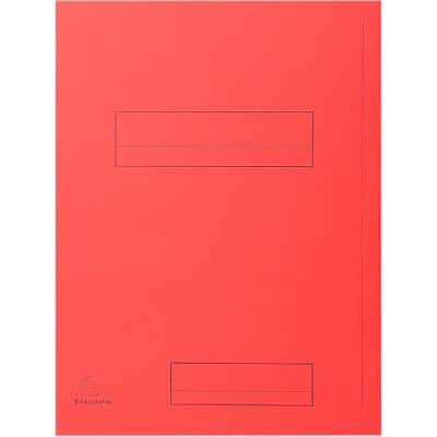 Exacompta 2 Flap Folder 335008E A4 Red Cardboard 24 x 32 cm Pack of 250