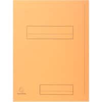 Exacompta 2 Flap Folder 335002E A4 Light Orange Cardboard 24 x 32 cm Pack of 250