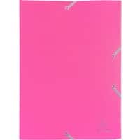 Exacompta 3 Flap Folder 55920E A4 Fuchsia Polypropylene 24 x 32 cm Pack of 30