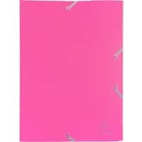 Exacompta 3 Flap Folder 55920E A4 Fuchsia Polypropylene 24 x 32 cm Pack of 30