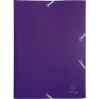 Exacompta 3 Flap Folder 55918E A4 Purple Polypropylene 24 x 32 cm Pack of 30