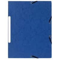 Exacompta 3 Flap Folder 55472E A4 Blue Cardboard 24 x 32 cm Pack of 50
