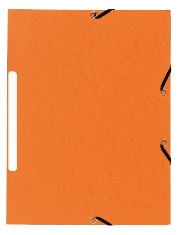 Exacompta 3 Flap Folder 55474E A4 Orange Cardboard 24 x 32 cm Pack of 50