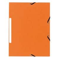 Exacompta 3 Flap Folder 55474E A4 Orange Cardboard 24 x 32 cm Pack of 50