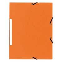 Exacompta 3 Flap Folder 55474E A4 Orange Cardboard 24 x 32 cm Pack of 50
