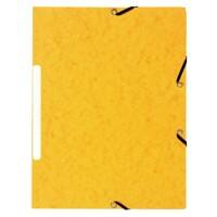 Exacompta 3 Flap Folder 55479E A4 Yellow Cardboard 24 x 32 cm Pack of 50