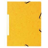 Exacompta 3 Flap Folder 55479E A4 Yellow Cardboard 24 x 32 cm Pack of 50